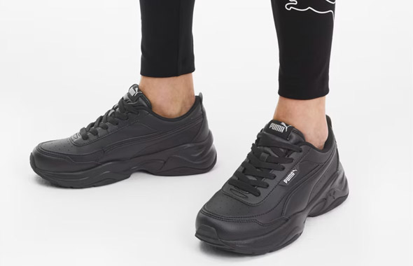 Женские кроссовки PUMA Cilia Mode из искусственной кожи черные фото 