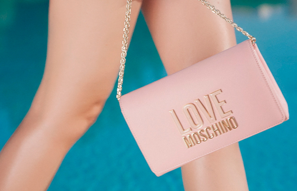 Сумка крос-боді Love Moschino рожева фото 