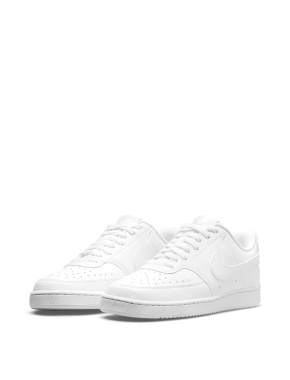 Женские кеды Nike Court Vision Low Next Nature белые кожаные - фото 2 - Miraton