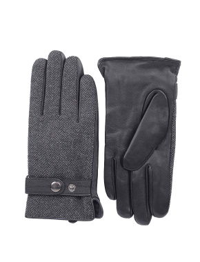 Перчатки Miraton кожаные черные - фото 1 - Miraton