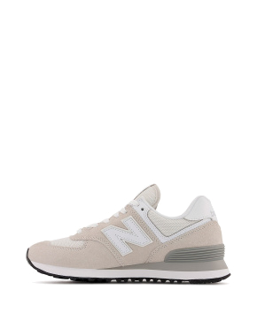 Жіночі кросівки New Balance WL574EVW сірі замшеві - фото 1 - Miraton