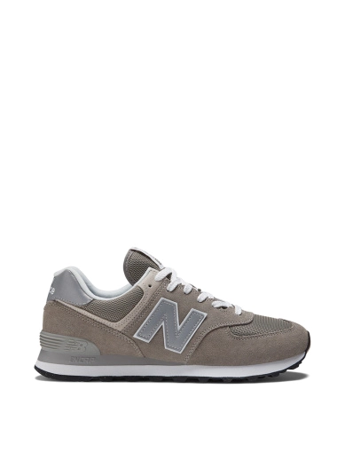 Мужские кроссовки New Balance ML574EVG серые замшевые фото 1