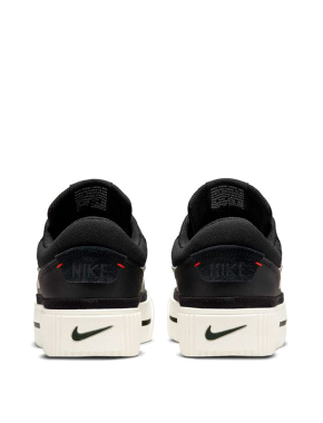 Женские кеды Nike Court Legacy Lift из экокожи черные - фото 3 - Miraton