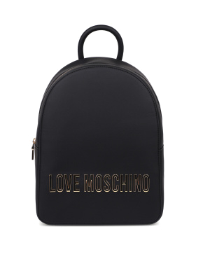 Рюкзак Love Moschino чорний з логотипом - фото 2 - Miraton