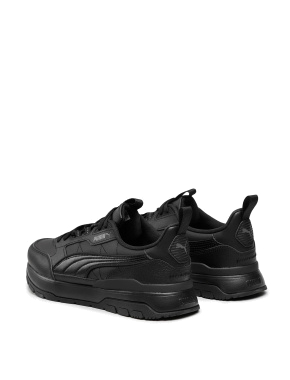 Мужские кроссовки PUMA R78 Trek Lth из экокожи черные - фото 3 - Miraton