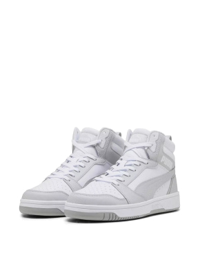 Женские кеды PUMA Rebound V6 Trainers из экокожи белые - фото 1 - Miraton