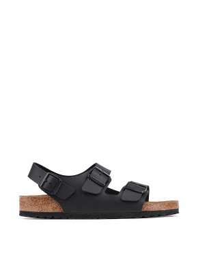 Жіночі сандалі BIRKENSTOCK зі штучної шкіри чорні - фото  - Miraton