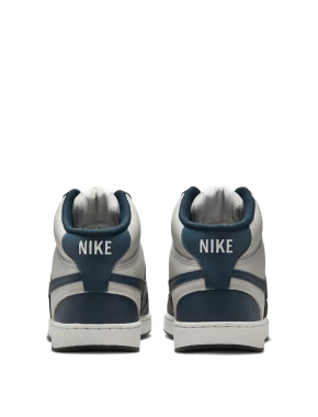 Мужские кеды Nike Court Vision Mid из экокожи черные - фото 3 - Miraton