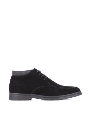 Чоловічі чорні замшеві черевики - фото 1 - Miraton