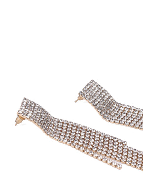 Жіночі сережки підвіски MIRATON з камінням - фото 2 - Miraton