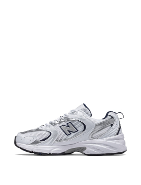 Чоловічі кросівки New Balance 530 зі штучної шкіри білі - фото 2 - Miraton