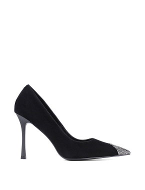 Жіночі туфлі велюрові чорні - фото 1 - Miraton