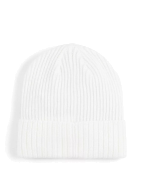 Шапка Puma Ribbed Classic Cuff Beanie тканевая белая - фото 2 - Miraton