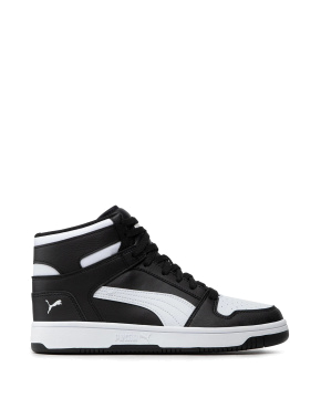 Жіночі кеди PUMA Rebound LayUp SL з екошкіри чорні - фото 1 - Miraton