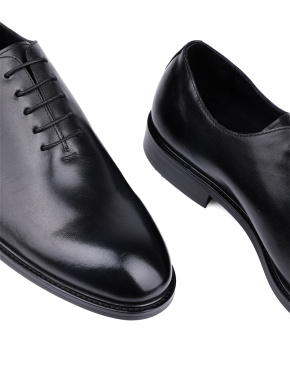 Мужские туфли оксфорды Miguel Miratez черные кожаные - фото 5 - Miraton