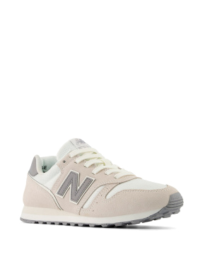 Женские кроссовки New Balance WL373OL2 бежевые замшевые - фото 3 - Miraton