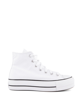 Жіночі кеди Converse Chuck Taylor All Star Lift білі тканинні - фото 1 - Miraton