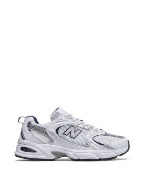 Мужские кроссовки New Balance 530 из искусственной кожи белые - фото  - Miraton