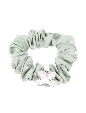 Жіноча резинка MIRATON тканинна зелена - фото  - Miraton
