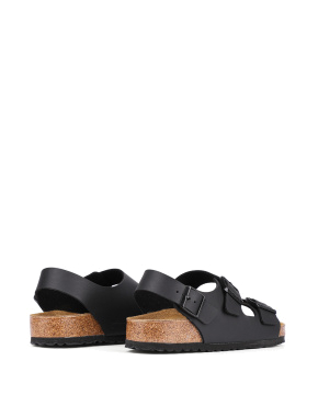 Жіночі сандалі BIRKENSTOCK зі штучної шкіри чорні - фото 4 - Miraton