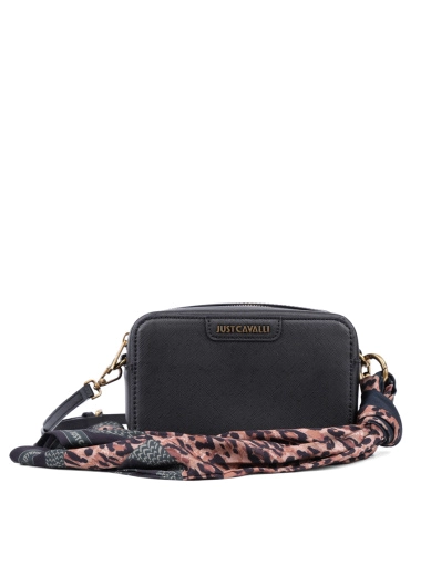 Женская сумка camera bag Just Cavalli из экокожи черная фото 1