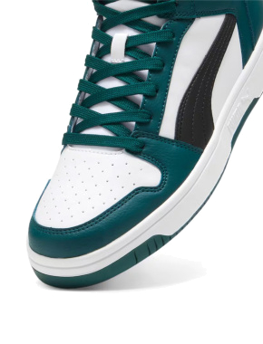 Чоловічі кеди PUMA Rebound LayUp з екошкіри зелені - фото 4 - Miraton