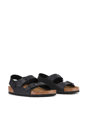 Жіночі сандалі BIRKENSTOCK зі штучної шкіри чорні - фото 3 - Miraton