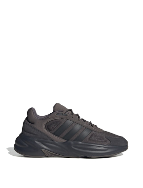 Мужские кроссовки Adidas Ozelle кожаные черные - фото 1 - Miraton