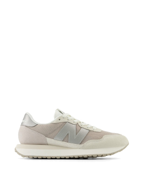 Жіночі кросівки New Balance 237 замшеві бежеві - фото  - Miraton