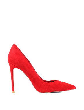Жіночі туфлі-човники MiaMay велюрові червоні - фото 1 - Miraton