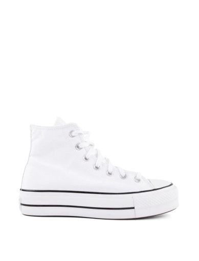 Женские кеды Converse Chuck Taylor All Star Lift белые тканевые фото 1