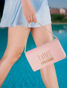 Сумка кросс-боди Love Moschino розовая - фото  - Miraton