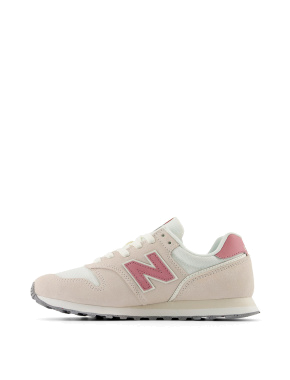 Женские кроссовки New Balance WL373OK2 бежевые замшевые - фото 2 - Miraton