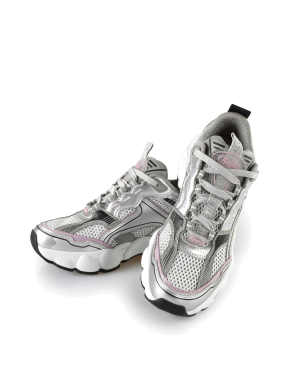 Женские кроссовки Buffalo CLD Run Jog из искусственной кожи серебряного цвета - фото 3 - Miraton