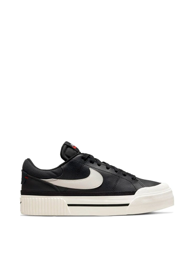 Женские кеды Nike Court Legacy Lift из экокожи черные фото 1