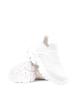 Жіночі кросівки Attizzare тканинні білі - фото 2 - Miraton
