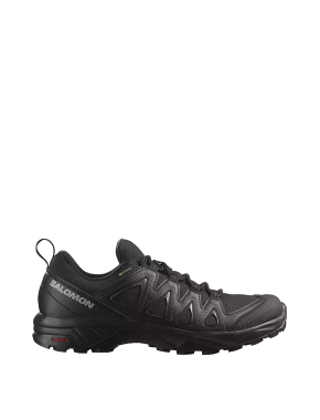 Чоловічі кросівки Salomon X BRAZE GTX зі штучної шкіри чорні - фото 1 - Miraton