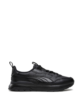 Чоловічі кросівки PUMA R78 Trek Lth з екошкіри чорні - фото  - Miraton