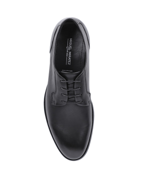 Чоловічі туфлі оксфорди шкіряні чорні - фото 4 - Miraton