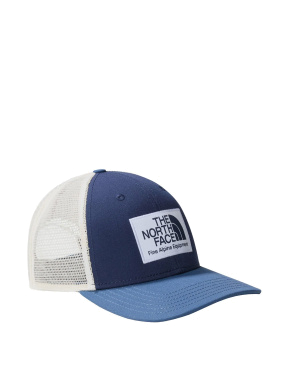 Чоловіча кепка North Face Mudder Trucker тканинна синя - фото 1 - Miraton