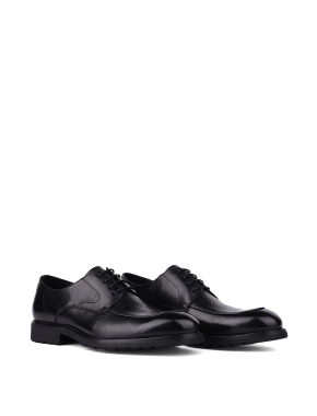 Мужские туфли черные кожаные - фото 2 - Miraton