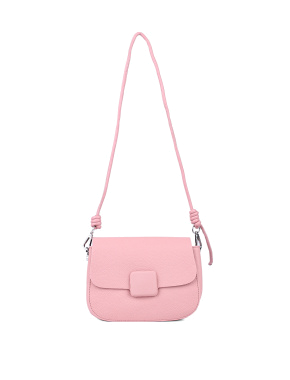 Жіноча сумка через плече MIRATON шкіряна рожева - фото 1 - Miraton
