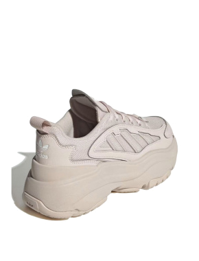 Женские кроссовки Adidas Ozgaia из искусственной кожи бежевые - фото 4 - Miraton