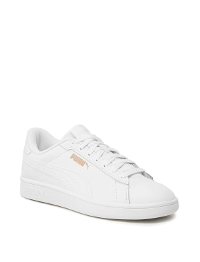 Мужские кеды PUMA Puma Smash 3.0 L белые кожаные - фото 2 - Miraton