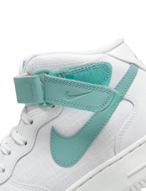 Женские кеды Nike Air Force 1'07 Mid белые кожаные - фото 5 - Miraton