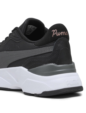 Женские кроссовки PUMA Cassia Rose из экокожи черные - фото 3 - Miraton