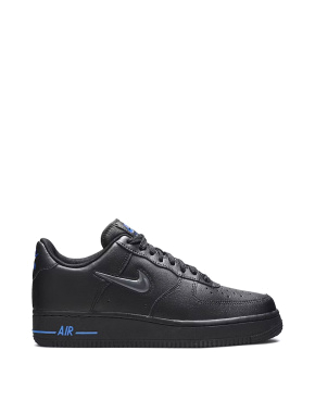 Мужские кеды Nike Air Force 1 Jewel кожаные черные - фото  - Miraton