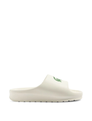 Жіночі шльопанці Lacoste гумові молочного кольору (746CFA00281Y5) фото 1