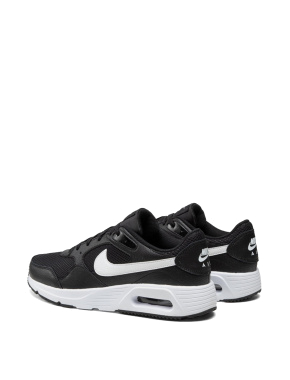 Мужские кроссовки Nike Air Max из экокожи черные - фото 3 - Miraton