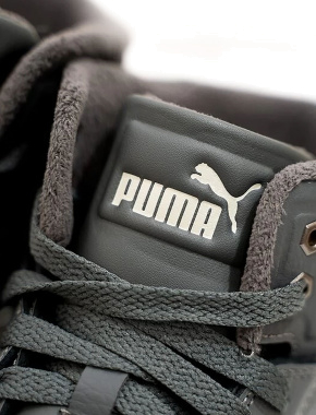 Чоловічі черевики PUMA Rebound Abrupt з екошкіри сірі з підкладкою з текстилю - фото 5 - Miraton